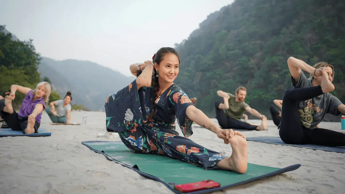 Yoga and meditation retreat in Bali offering mindfulness as part of sustainable travel experiences