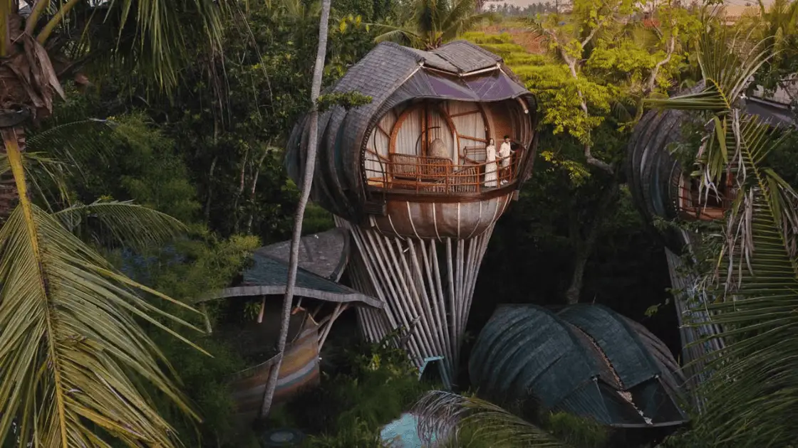 Eco-friendly accommodation in Bali showcasing hotels that support bali eco tourism